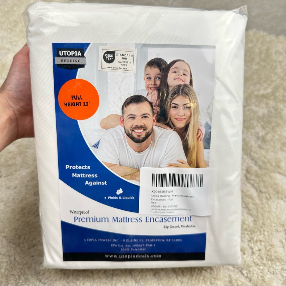 Full Size Waterproof Mattress Encasement Protector